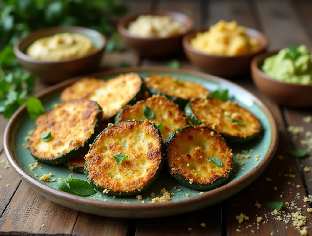 Air Fryer Zucchini with Nutritional Yeast