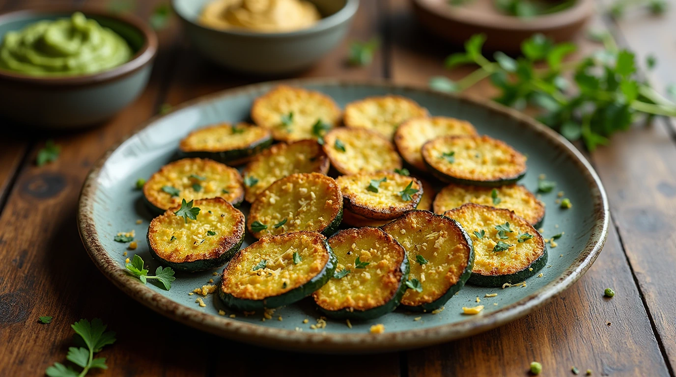 Air Fryer Zucchini with Nutritional Yeast