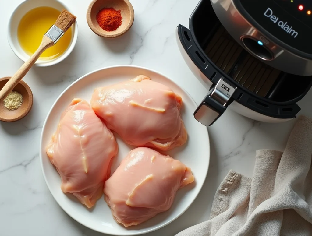 Oil to Cook Boneless Chicken Thighs in the Air Fryer 