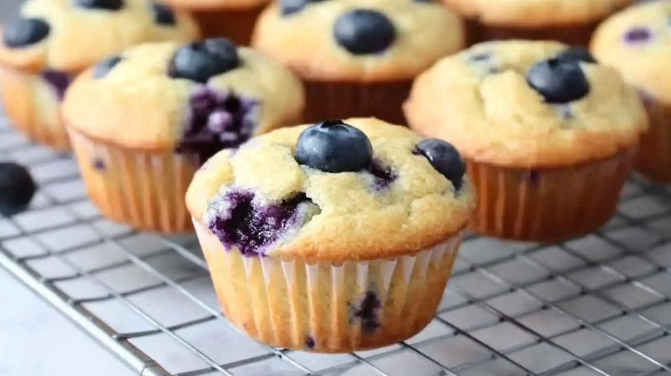 High Protein Blueberry Muffins