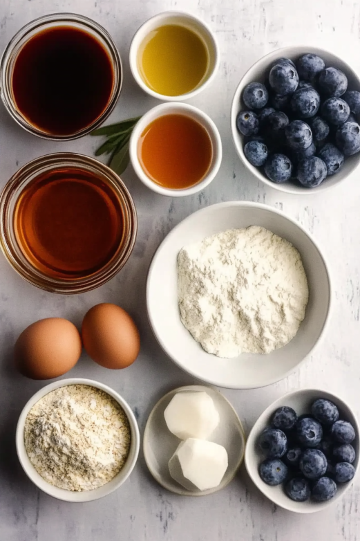High Protein Blueberry Muffins ingredients