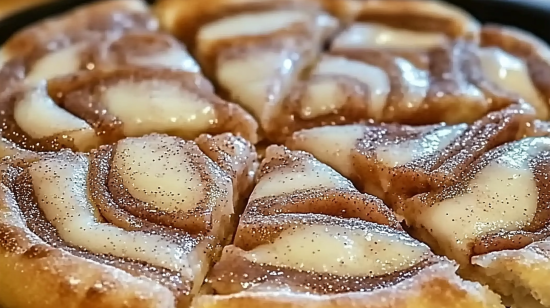 Kaneel-Suiker Pizza met Croissantdeeg