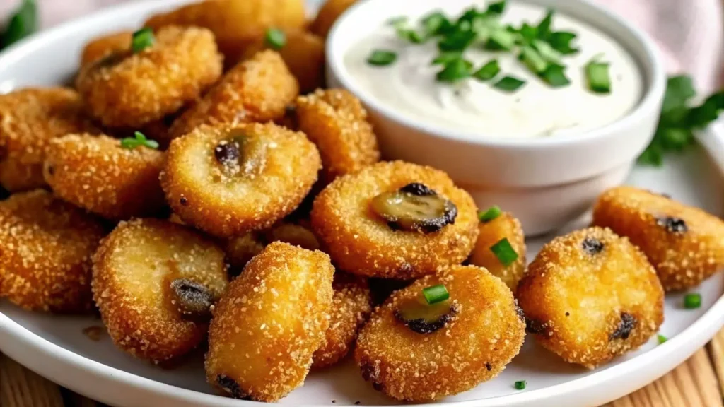 Krokant Gepaneerde Champignons