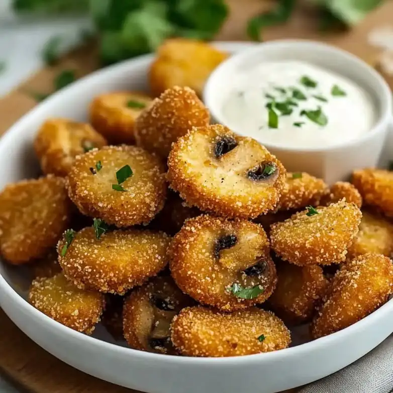 Krokant Gepaneerde Champignons