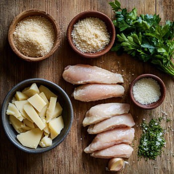 Krokante Knoflook-Parmezaan Kipspiesjes