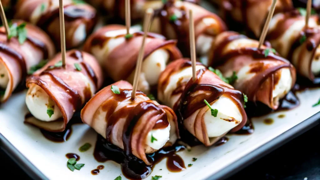 Mozzarella Hapjes met Prosciutto en Basilicum Elegant, Fris & Mediterraans