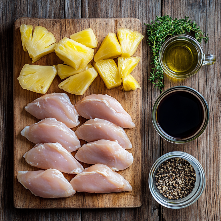 Ingrediënten Ananas Kip met Rijst