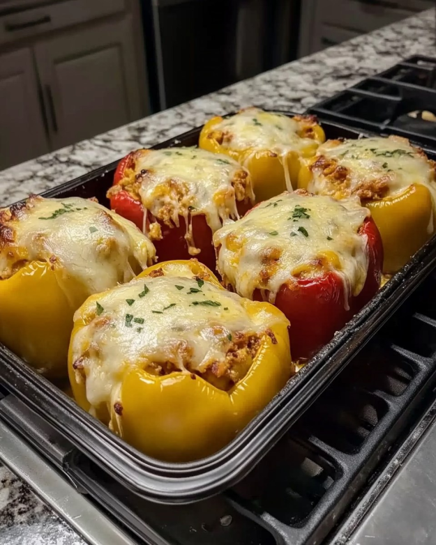 Gevulde Paprika’s met Kaas