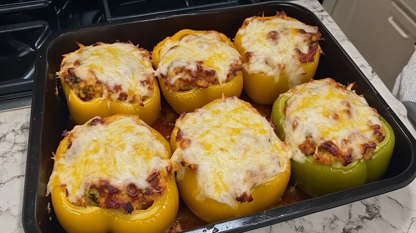 Gevulde Paprika’s met Kaas