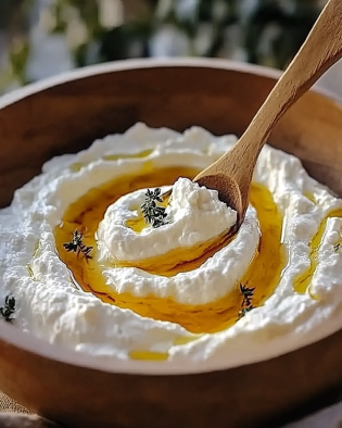 Opgeklopte Feta met Honingdip