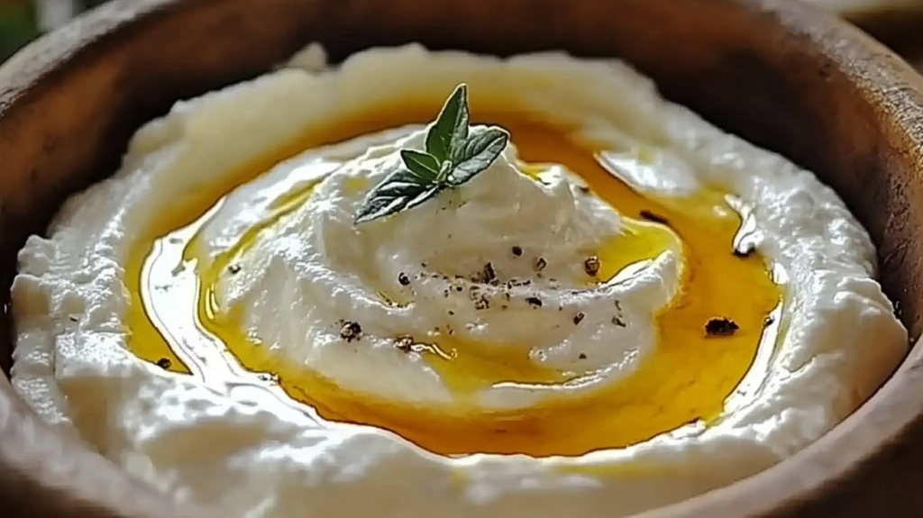 Opgeklopte Feta met Honingdip