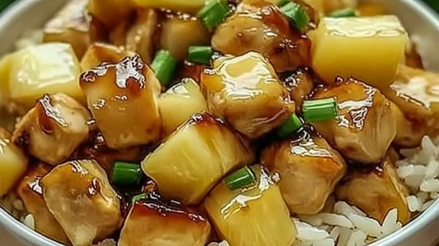 Pineapple Chicken with Rice