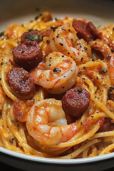 Spaghetti met Paprikaroom