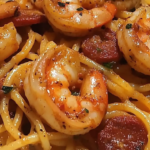 Ontdek dit romige spaghetti recept met paprika, chorizo en garnalen. Een perfecte combinatie van smaken voor elke gelegenheid.
