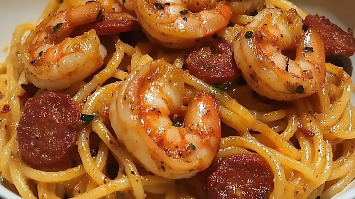 Ontdek dit romige spaghetti recept met paprika, chorizo en garnalen. Een perfecte combinatie van smaken voor elke gelegenheid.