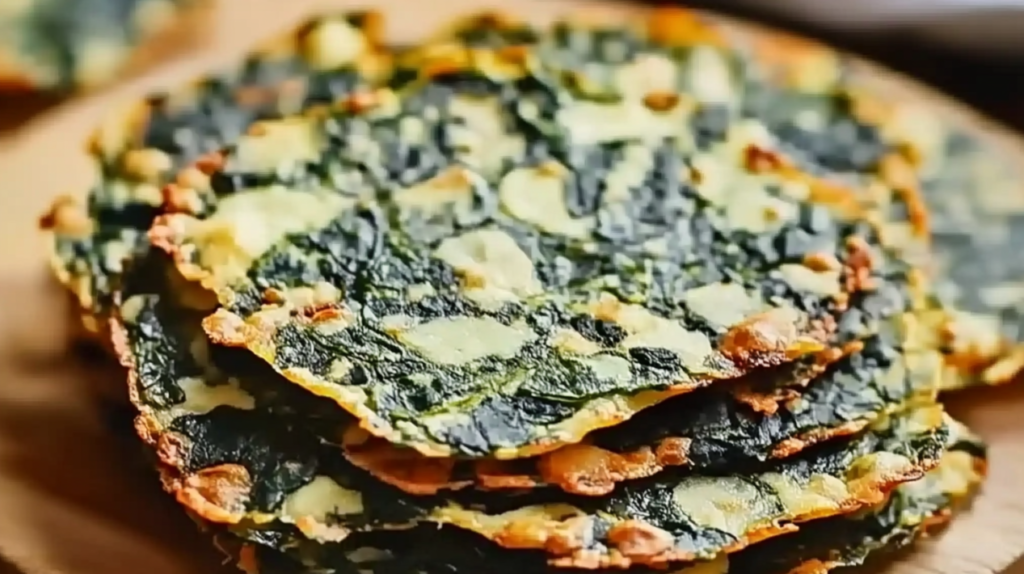 Spinach-Feta Crisps