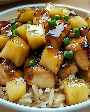 ineapple Chicken with Rice