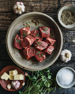 sizzling steak bites